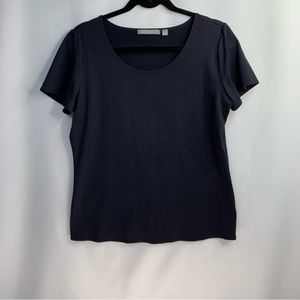 NY Collection Women’s black short sleeve top Size Large